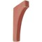 Ekena Millwork 1 3/4"W x 8"D x 12"H Clarksville Wood Vintage Decor Bracket, Salvage Red BKTWD02X08X12CVRD - alternate 1